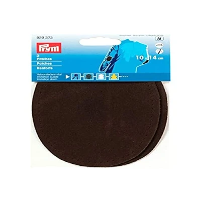 Obrázek Prym Imitace semiše k nažehlení/našití 14 x 10 cm tmavě hnědá, semišová kůže, 2
