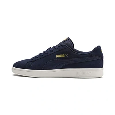 Obrázek Puma Unisex Smash V2 Sneaker, Peacoat Team Gold Whisper White