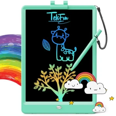 Obrázek TEKFUN Kinder LCD Schreibtablett,8,5 Zoll bunte Zeichentablett,3 4 5 6 7 Jahre alt Mädchen Jungen Spielzeug,Mädchen Geburtstag Geschenk(Grün)