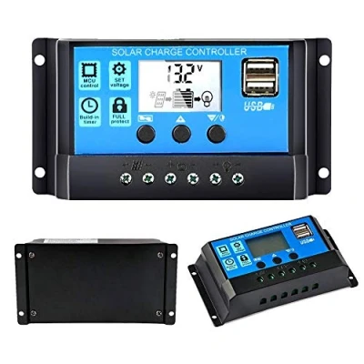 Obrázek Y&amp;H solární nabíječka 20 A 12 V/24 V ovladač panel baterie inteligentní regulátor s USB portem displejem