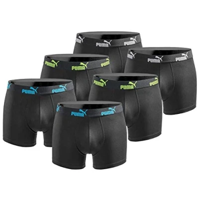 Obrázek PUMA Boxerky balení po 6 ks pánské Basic Black Limited Edition, New Tripple