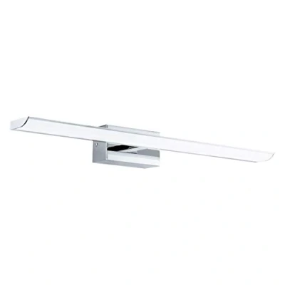 Obrázek EGLO LED nástěnná lampa Tabiano, zrcadlové svítidlo, nástěnné svítidlo z kovu v chromu a plastu bílé barvě, do koupelny, koupelnové neutrální bílá, D 60,5 cm