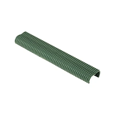 Obrázek Zaunklammern Ω20 SALKI Blister mit verzinkten Stahlringklammern Omega 20, 2 mm Durchmesser, ideal zum Heften von Zäunen, enthält 1000 Stück, Farbe Grün
