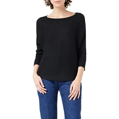 Obrázek VERO MODA Dámská VMNORA 3/4 Boatneck Blouse NOOS 10210570, černá (Black)