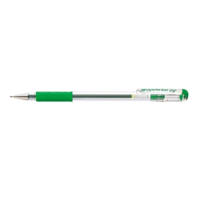 Obrázek Pentel K116 D Hybrid gelový inkoustový skútr, model krytky, pogumovaná rukojeť zóna, 12 kusů, zelená