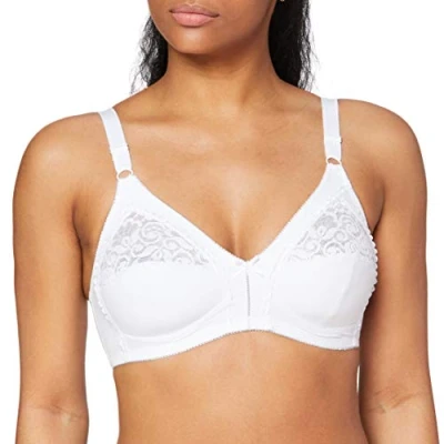 Obrázek Dorina Damen Bügelloser BH Monica D1022A, Einfarbig, Gr. 100C, Weiß (Weiß (White A00)