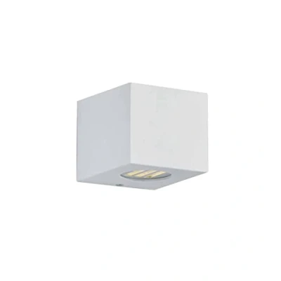 Obrázek Reality Leuchten LED venkovní nástěnné svítidlo Cordoba R28222631, plast bílý, vč. 2x 2 Watt LED, Up a Down osvětlení se šablonami