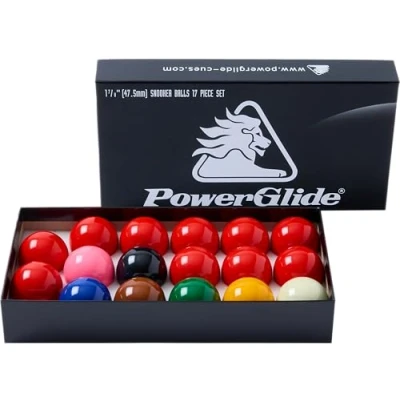 Obrázek Powerglide Unisex sada Snooker míčky Snooker, různé, 1&quot; 3/4 (44,5 mm)