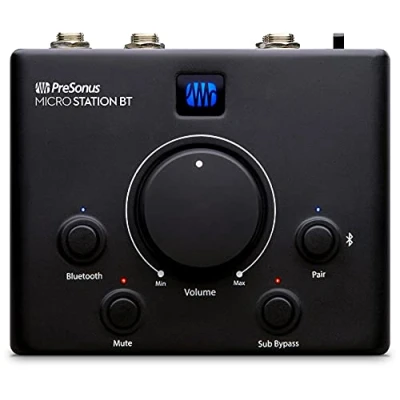 Obrázek PreSonus MicroStation BT, 2.1 Lautsprecher Monitor Controller mit Bluetooth Konnektivität und Subwoofer Ausgang