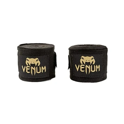 Obrázek Venum Herren Kontact Boxbandagen Bänder, Schwarz/Gold, 2.5m
