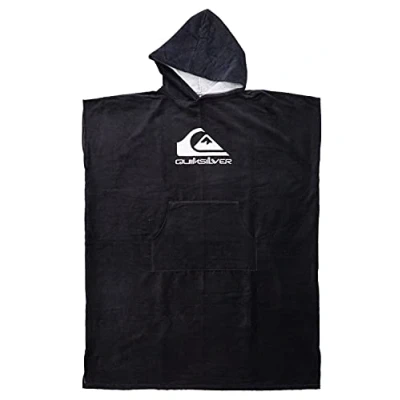Obrázek Quiksilver Hoody Towel Surfové pončo pro muže, černé