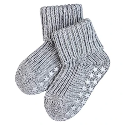 Obrázek FALKE Unisex Baby Catspads bavlněné domácí ponožky prodyšné udržitelné bavlna protiskluzové výstupky na podrážce pohodlné, příjemné kůži ploché švy proti otlakům, jednobarevné 1 pár, Šedá Light