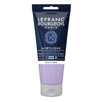 Obrázek Lefranc Bourgeois 300468 Fine akrylová barva světle fialová, tuba 80 ml, krémová na vodní bázi, rychleschnoucí, stálá světle, voděodolná