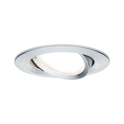 Obrázek Paulmann 93677 Nova Plus LED vestavné svítidlo vč. Coin jediné otočné hranaté 84x84mm 50 6W 230V stmívatelné 2700K bílé matné bodové světlo svítidlo, hliník kroucené