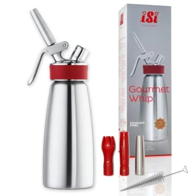 Obrázek Lahev na šlehačku ISI1603 500 ml Gourmet Whip, nerezová ocel, stříbrná