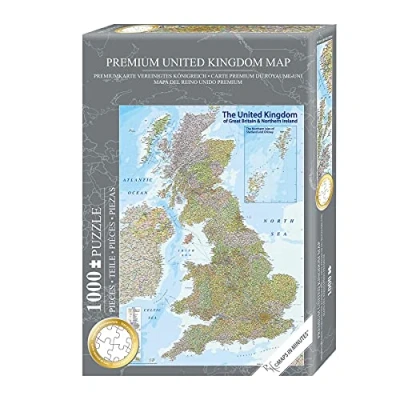 Obrázek Close Up UK pohlednice puzzle 1000 dílků Velká Británie 68 x 48 cm Premium Map 2021 MAPS v minutě