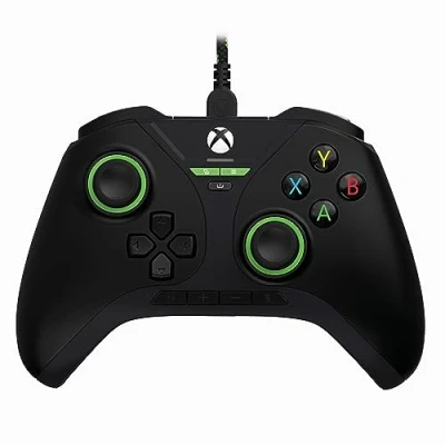 Obrázek Snakebyte Gamepad Pro X černý kabelový ovladač Xbox Series XS a PC ovladač, Hall Effect, audio panel, přídavná tlačítka, spouštěcí stopy