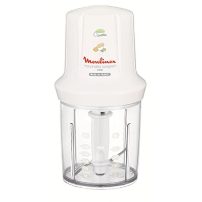 Obrázek Moulinex DJ300110 Mini Chopper Elektro Moulinette Compact šejkr s víkem bílý 270 W
