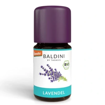 Obrázek Baldini Levandulový olej BIO, 100% čistý organický esenciální levandule z Francie, organické aroma, 5 ml