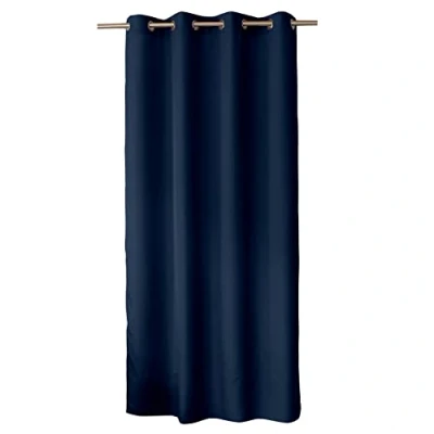 Obrázek ED ENJOY HOME Basic Dekorativer Vorhang, Polyester, Marineblau, 140 x 240 cm