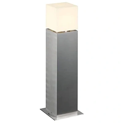 Obrázek SLV SQUARE POLE 60 venkovní stojací svítidlo, stylové osvětlení stmívatelné, LED cesty osvětlení, zahradní lampa E27, IP44, ušlechtilá ocel 304