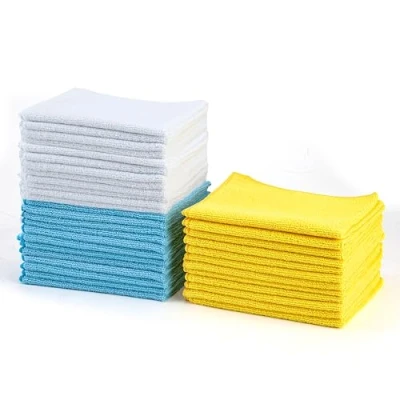 Obrázek Amazon Basics Čisticí hadřík z mikrovlákna, 36 kusů, barevný, 30,5 x 40,5 cm
