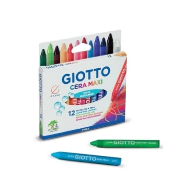 Obrázek Giotto 949302 Bunte Wachsmalstifte Maxi Grösse, 12 Stück