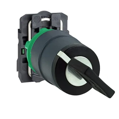 Obrázek Schneider Electric XB5AG21 klíčový spínač, Harmony XB5, plast, černý, 2 polohy, 22 mm, západkový, Ronis 455, 1S