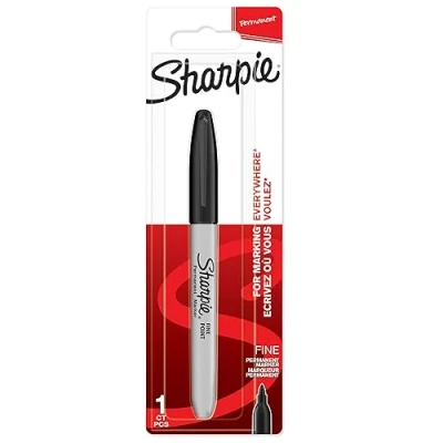 Obrázek SHARPIE Permanentní popisovač Popisovače s jemným hrotem černé 1 kus