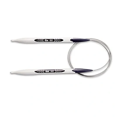 Obrázek PRYM Kruhová pletací jehla, ergonomický design/jehly, plast, vícebarevný, 8 mm, 80 cm
