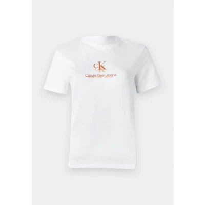 Obrázek Calvin Klein Jeans Shadow Graphic Regular TEE Triko s potiskem, Ženy, Velikost: Small, Brilliant white