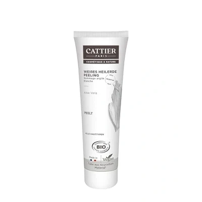 Obrázek Cattier Léčivá hlína peeling, s bílou léčivou hlínou a aloe vera, přírodní kosmetika, 100 ml