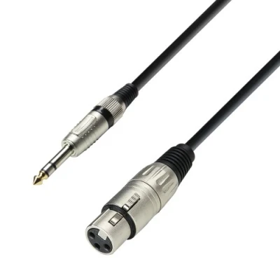 Obrázek Adam Hall 3 Star Series 6m XLR samice až 6. 3mm Jack Stereo Microphone Cable