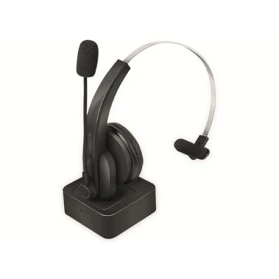 Obrázek LogiLink BT0059 BT Mono Headset s nabíjecí stanicí, mikrofon černý standard