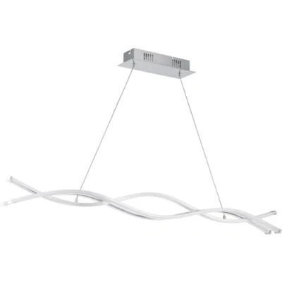 Obrázek EGLO LED závěsné svítidlo Lasana 2, 3 žárovky svítidlo, z hliníku, ocel, plast, barva: Chrom, bílá, L: 100 cm