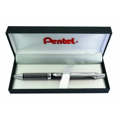 Obrázek Pentel BL407A BOX EnerGel Liquid Gelový váleček Sterling s matně černým krytem, tloušťka linky 0,35 mm, průměr kuličky 0,7 černý, 1 kus (1 ks v balení)