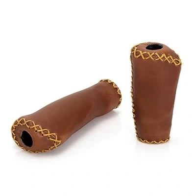 Obrázek XLC Unisex rukojeti pro dospělé GR G11, vzhled kůže, 135/92 mm