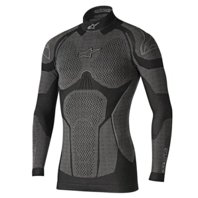 Obrázek Alpinestars Ride Tech Top Long Sleeve zima, pánské termospodní prádlo, prodyšné termoaktivní funkční spodní prádlo zimní, černé, vel. XL/XXL