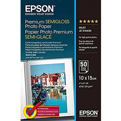 Obrázek Epson Fotopapír Premium Semigloss 10 x 15 50 listů S041765