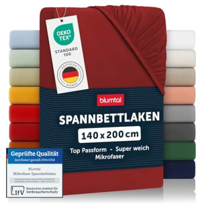 Obrázek Blumtal® Napínací prostěradlo 140 x 200 cm z mikrovlákna s certifikací Oekotex / lněné plátno