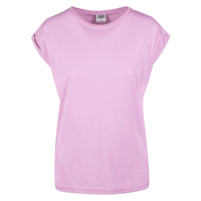 Obrázek Urban Classics Extended Shoulder Jednoduché tričko, Ženy, Velikost: XS, Coolpink