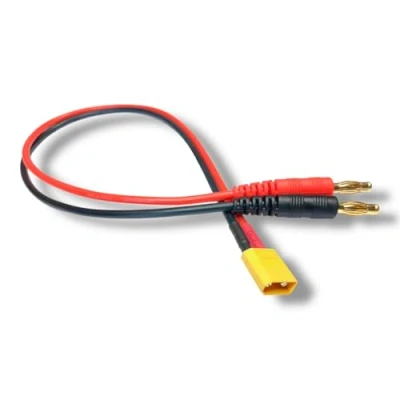 Obrázek Vunive Rsum Original LiPo akumulátor Premium Nabíjecí kabel s XT30 zástrčka, Zlato na 4 mm Banánkový konektor 30 cm 16 AWG, od Mr. kabelů modelářství