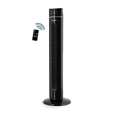 Obrázek Orbegozo TWM 1009 Turmventilator mit Fernbedienung, ionisch, 60 W, drei Stufen, Fach für Essenzen, vorderes LED Paneel, Schwarz