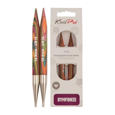 Obrázek KnitPro Symfonie Špičky na pletací jehlice, vyměnitelné, dřevěné
