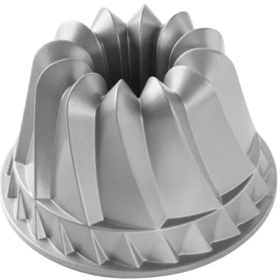 Obrázek Nordicware pečicí forma na bábovku, hliníková litina, stříbrná, 22,9 x 13,5 cm