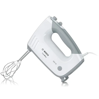 Obrázek Bosch MFQ36400 ruční šlehač Ergomixx, 450 wattů, Bílá/Šedá, šedá, bílá