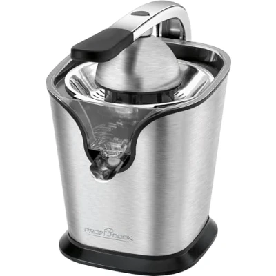 Obrázek ProfiCook® Lis na citróny s pákou/lisovacím ramenem pro optimální výtěžnost šťávy šťávu automatickým startováním pomeranče se stopkou odkapávání a výhoz z ušlechtilé oceli