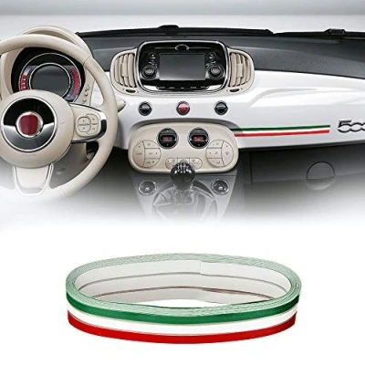 Obrázek 4R Quattroerre.it 10600 Selbstklebende Zierstreifen für Autos, Italien Flagge, 35 mm x 5 mt, Tricolore Italia
