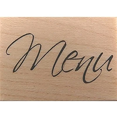 Obrázek Artemio Holzstempel B Text Menu, Holz, Bois, Klein