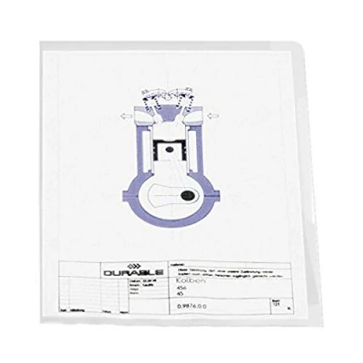 Obrázek Durable 233419 průhledné pouzdro (A4, průhledné) 10 kusů